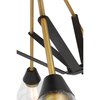 Nuvo Starlight 8-Light Chandelier, E26 60W, Matte Black, Clear Seeded 60/7686